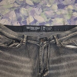 Vintage Genes Gray Slim Fit Men's Jeans